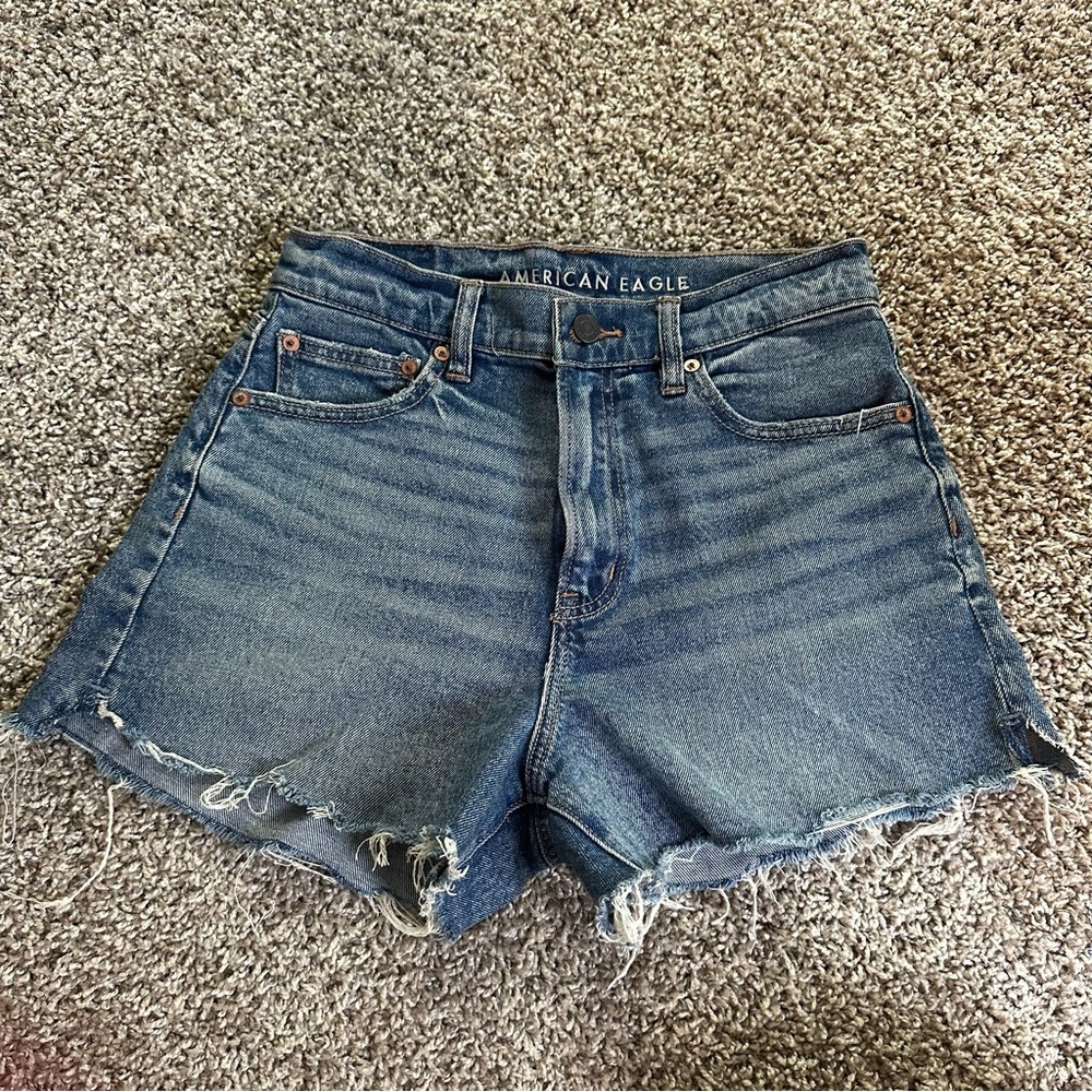 American Eagle Outfitters Blue Jean Shorts High-Waisted